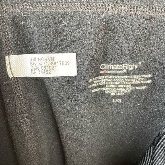 CuddlDuds Black Leggings Size L - Picture 5 of 5